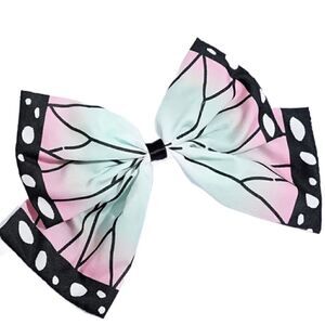 Anime Oversized Multicolored Hair Bow with Attached Clip/Hair Pin (New)